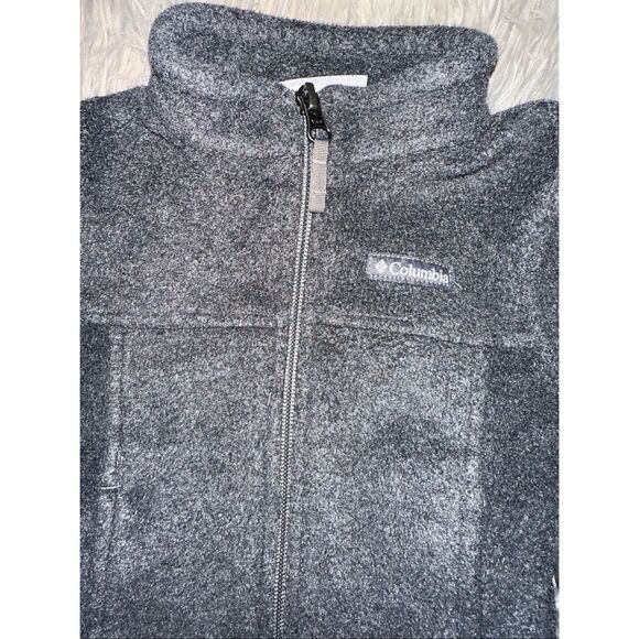 Columbia Kids Toddler Jacket Zip Up Fleece Gray 6 - 12 months Unisex Fall Winter - Picture 3 of 5